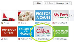 PetSmart App Digital Gift Guide Facebook Social medial software Mavsocial