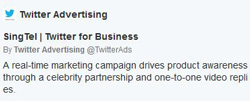 SingTel Twitter campaign #Need4GSpeed increase website traffic brand mentions services launch promoted tweets