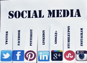 social media networks Facebook Twitter Tumblr Instagram Pinterest YouTube