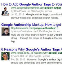 add Google author tags to blogs for improved seo rankings