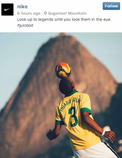 Nike Instagram strategy challenge, activity, adventure, inspiration social media