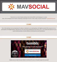 Tumblr strong emphasis on visual elements MavSocial cloud based platform manage social media marketing campaigns